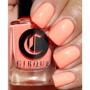 Cirque Nail Polish "Vitamin D" NEW Peach Pastel Neon Creme